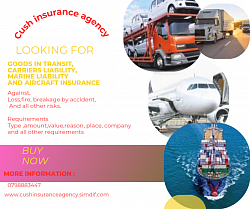 Good in transit, careers liability,marine and aircraft Insurance