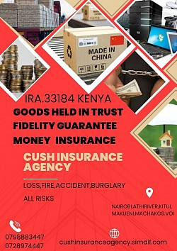 Goods held in trust,money and fidelity guarantee insurance